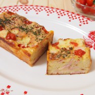 Le Cake Salé Ham, Tomato, Onion