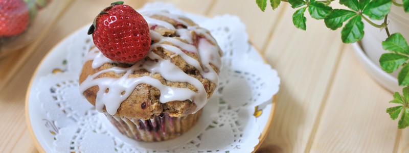 Raspberry and Strawberry Muffins